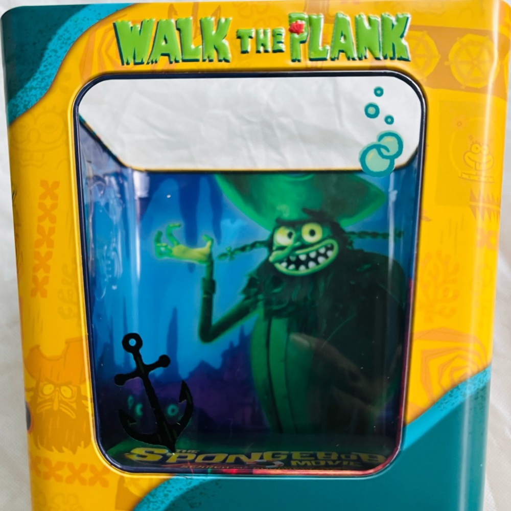 SpongeBob Movie Exclusive Popcorn Bucket + 2 Hieroglyphic Cups 
-NEW Collectible - Picture 5 of 6